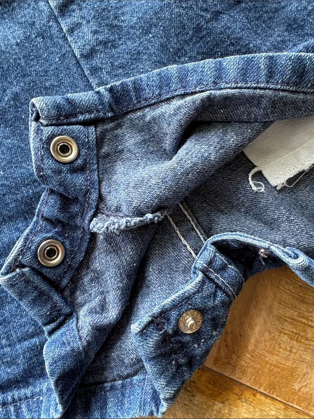 Vintage OshKosh B'gosh Denim Short Overalls 18m